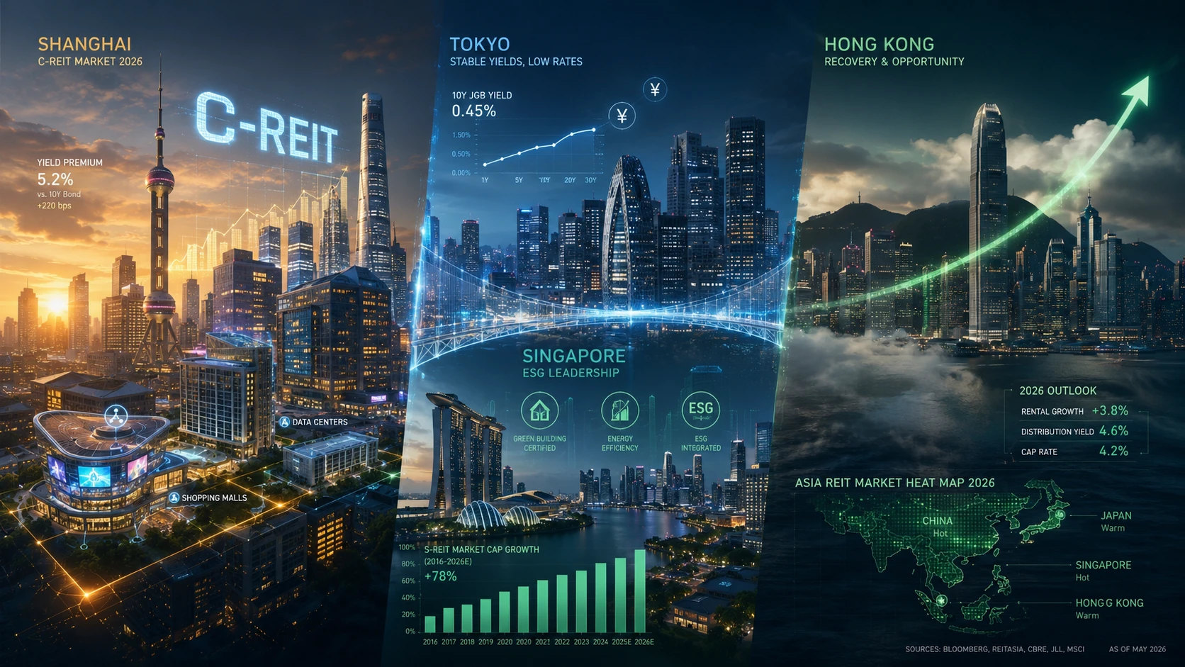 2025-2026 Asia REITs Market Report: C-REITs Enter Commercial Era, Japan-Singapore Diverge on Rate Normalization 2025 2026 asia reits market report